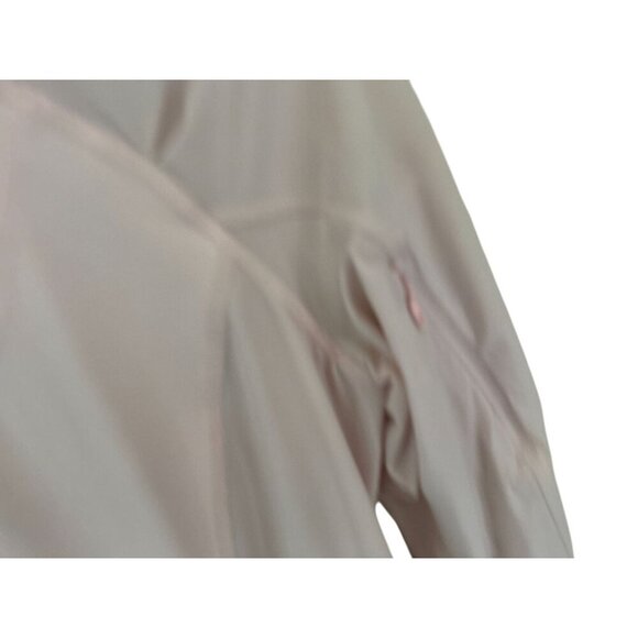 Lululemon Athletica Womens 1/2 Zip Long Sleeve Top Size 8 Light Pink Nylon Spand - Picture 9 of 9